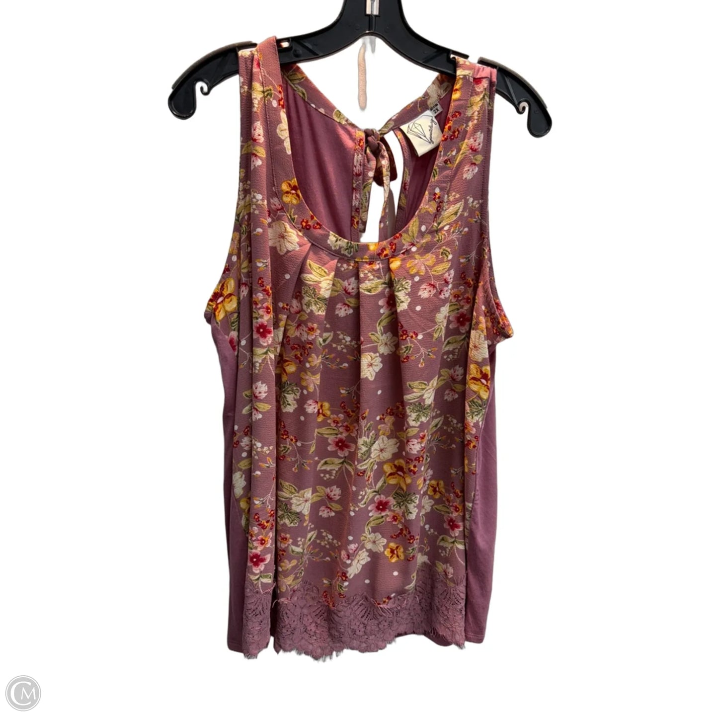 Top Sleeveless By Clothes Mentor In Purple, Size: 2x