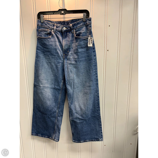 Jeans Cropped By H&m In Blue Denim, Size: 8