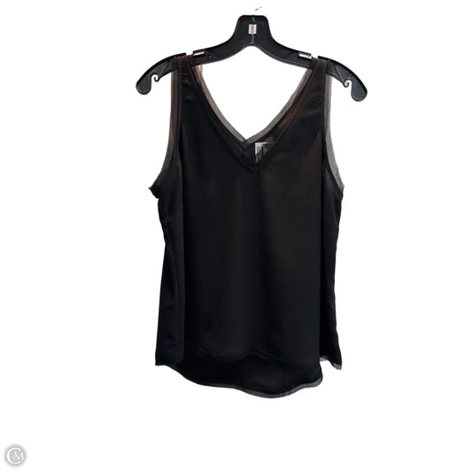 Top Sleeveless By Halogen In Black, Size: S