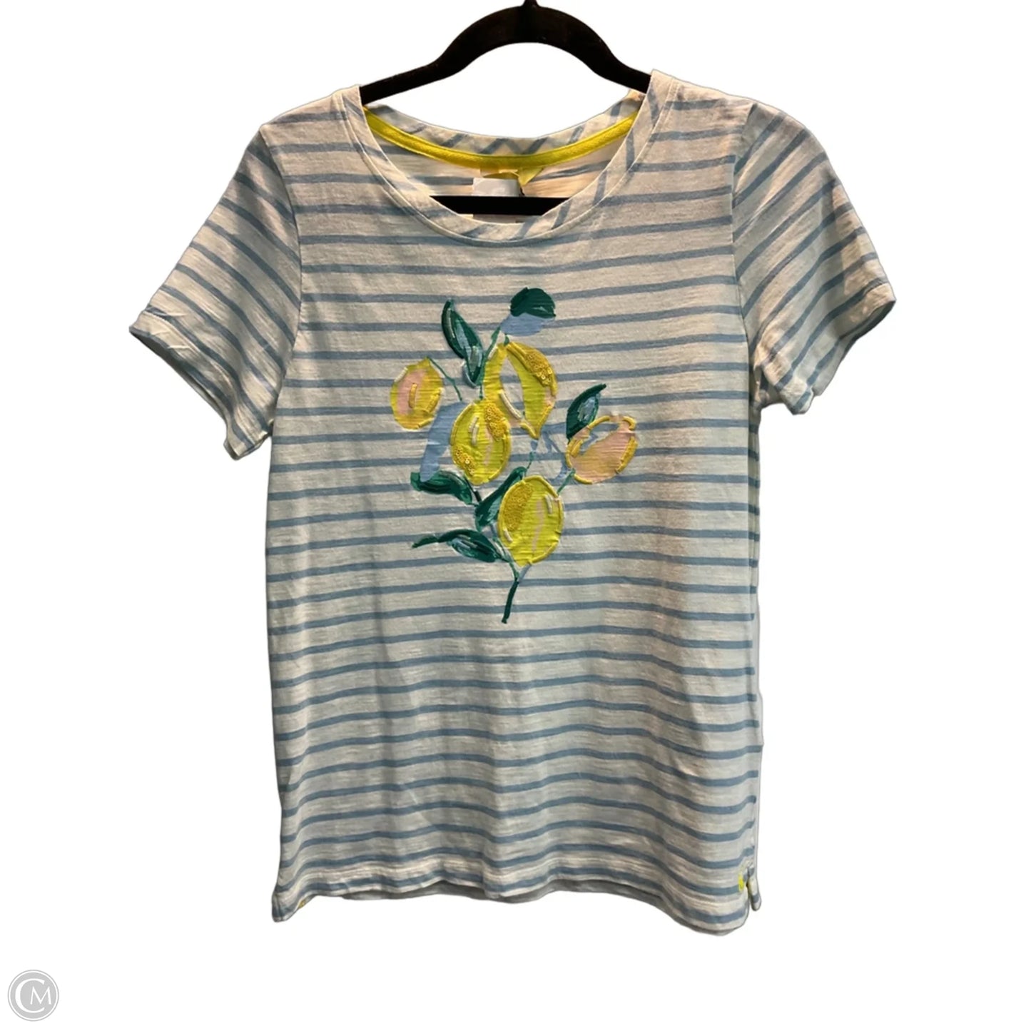 Top Short Sleeve By Joules In Tropical Print, Size: 6