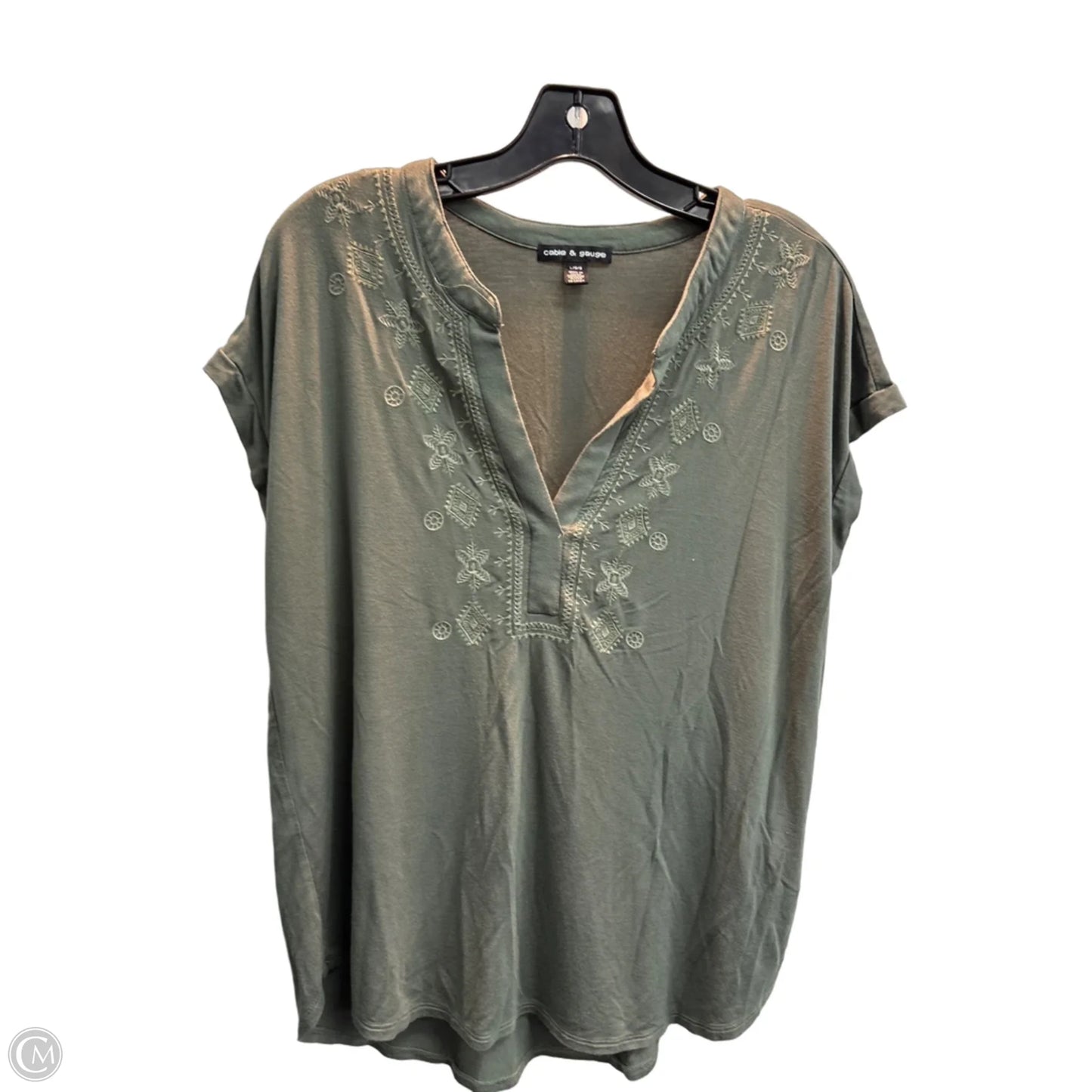 Tank Top By Cable And Gauge In Green, Size: L