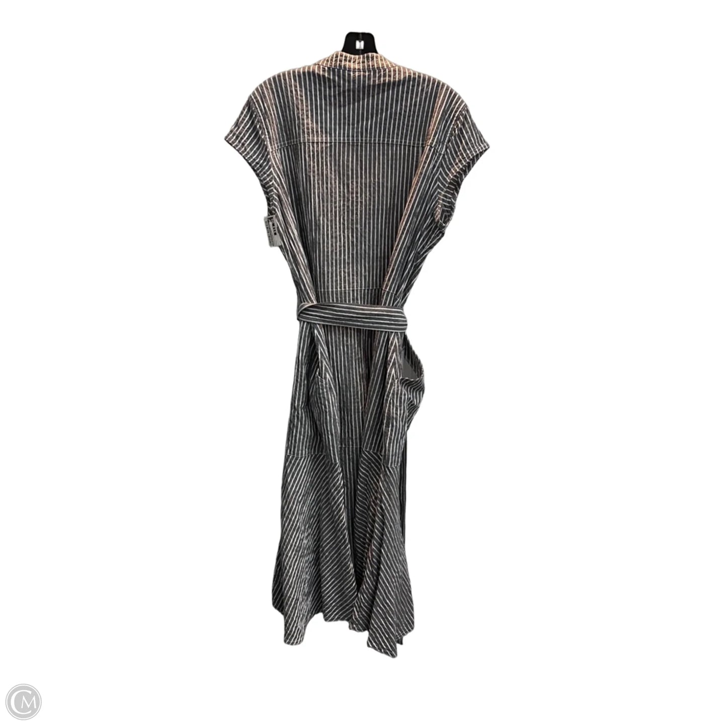 Dress Casual Midi By White House Black Market In Striped Pattern, Size: L