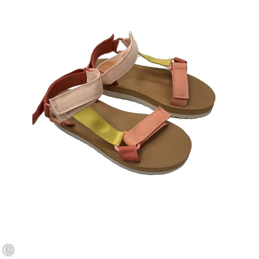 Sandals Heels Platform By Universal Thread In Multi-colored, Size: 7