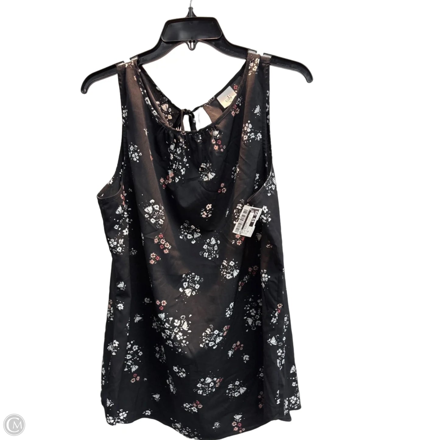 Top Sleeveless By Cabi In Floral Print, Size: Xl