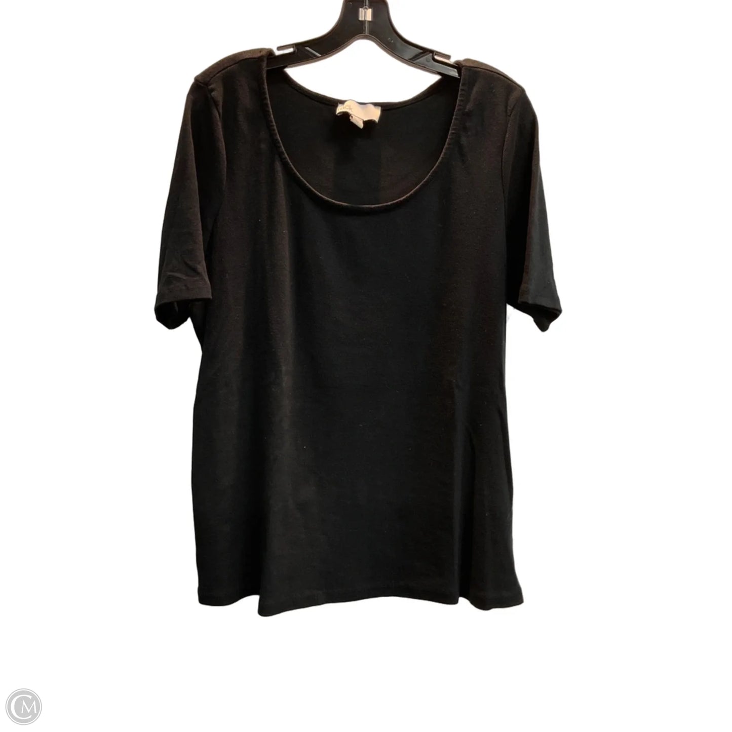Top Short Sleeve Basic By Nordstrom In Black, Size: L