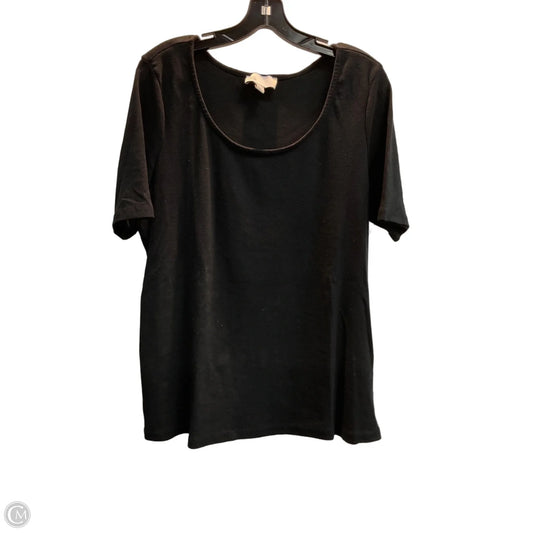 Top Short Sleeve Basic By Nordstrom In Black, Size: L