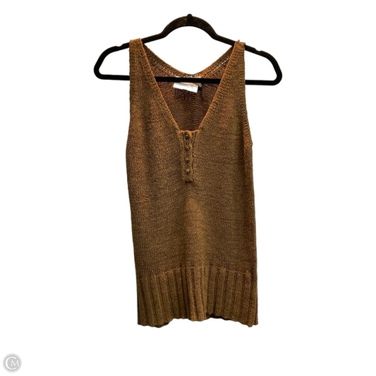 Top Sleeveless By Universal Thread In Brown, Size: Xs