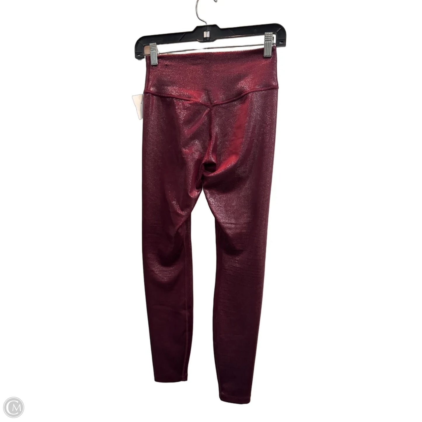 Athletic Leggings By Nike In Maroon, Size: S