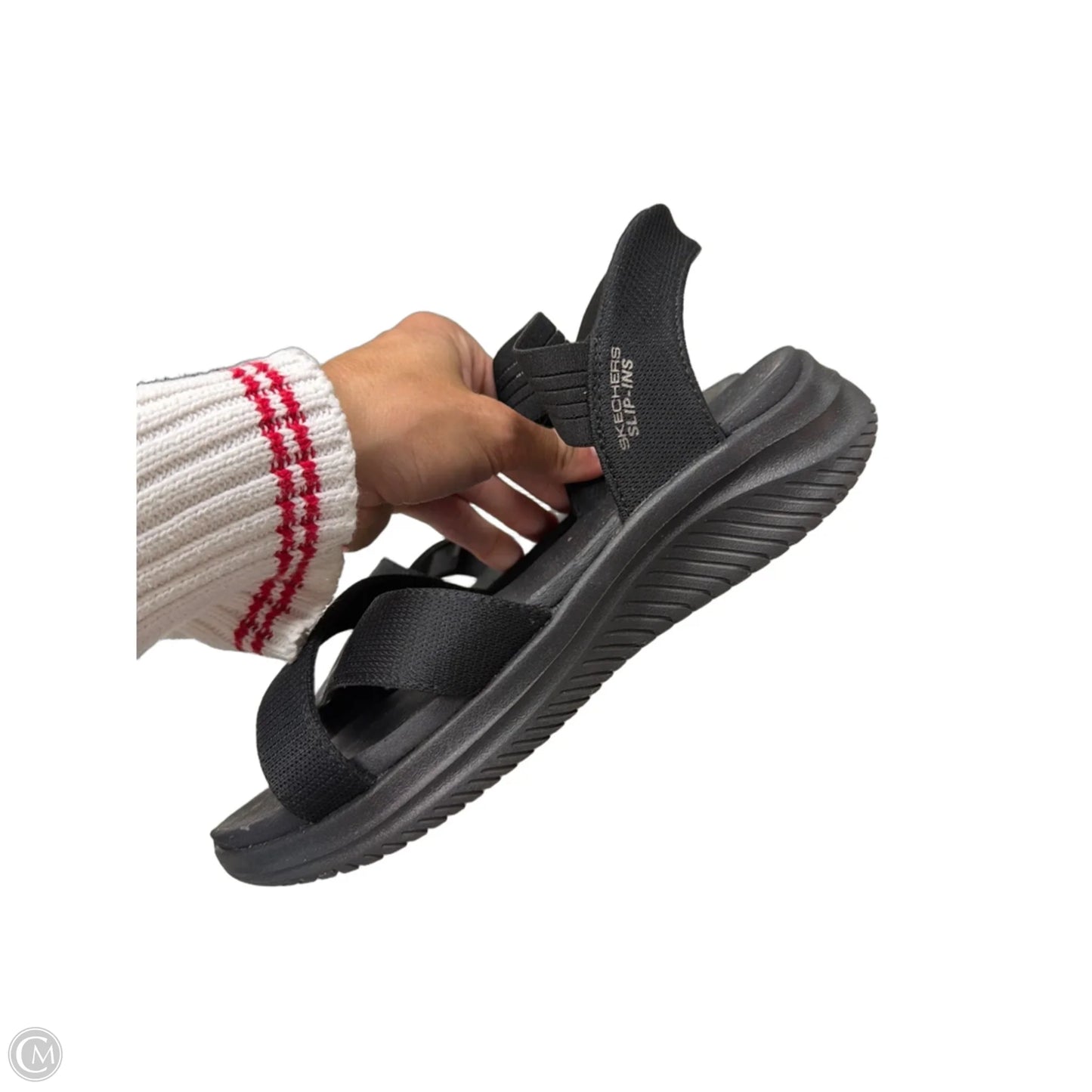 Sandals Sport By Skechers In Black, Size: 8