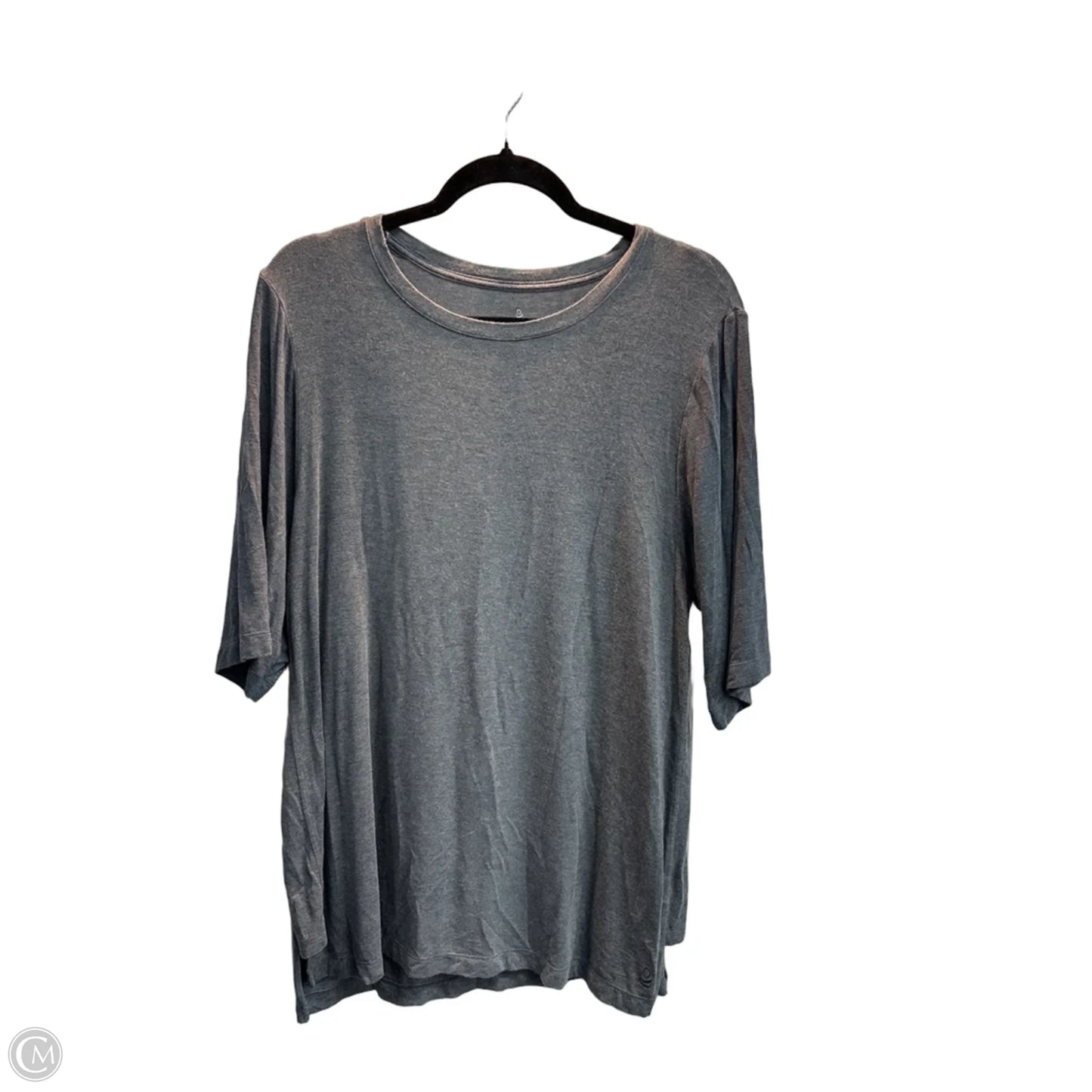 Top Short Sleeve Basic By Cuddl Duds In Grey, Size: Xl