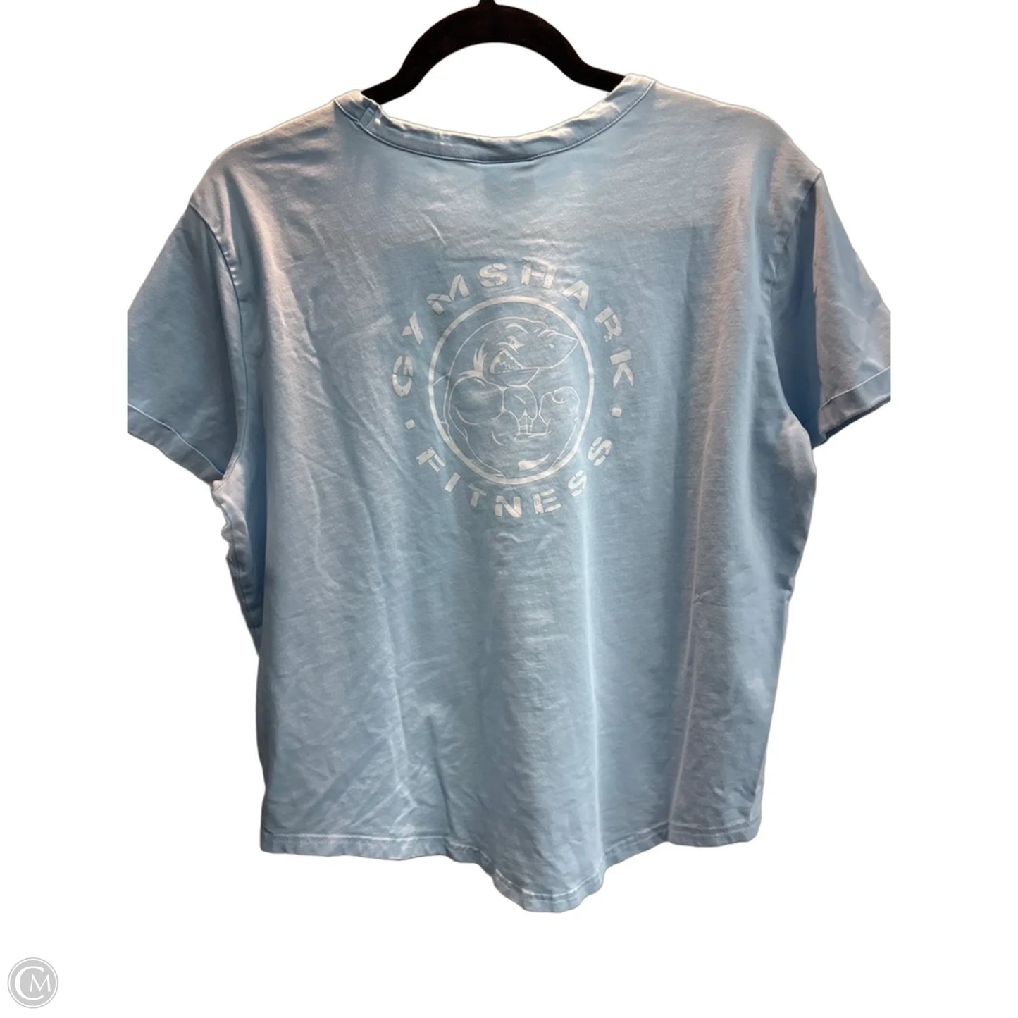 Top Short Sleeve By Gym Shark In Blue, Size: M