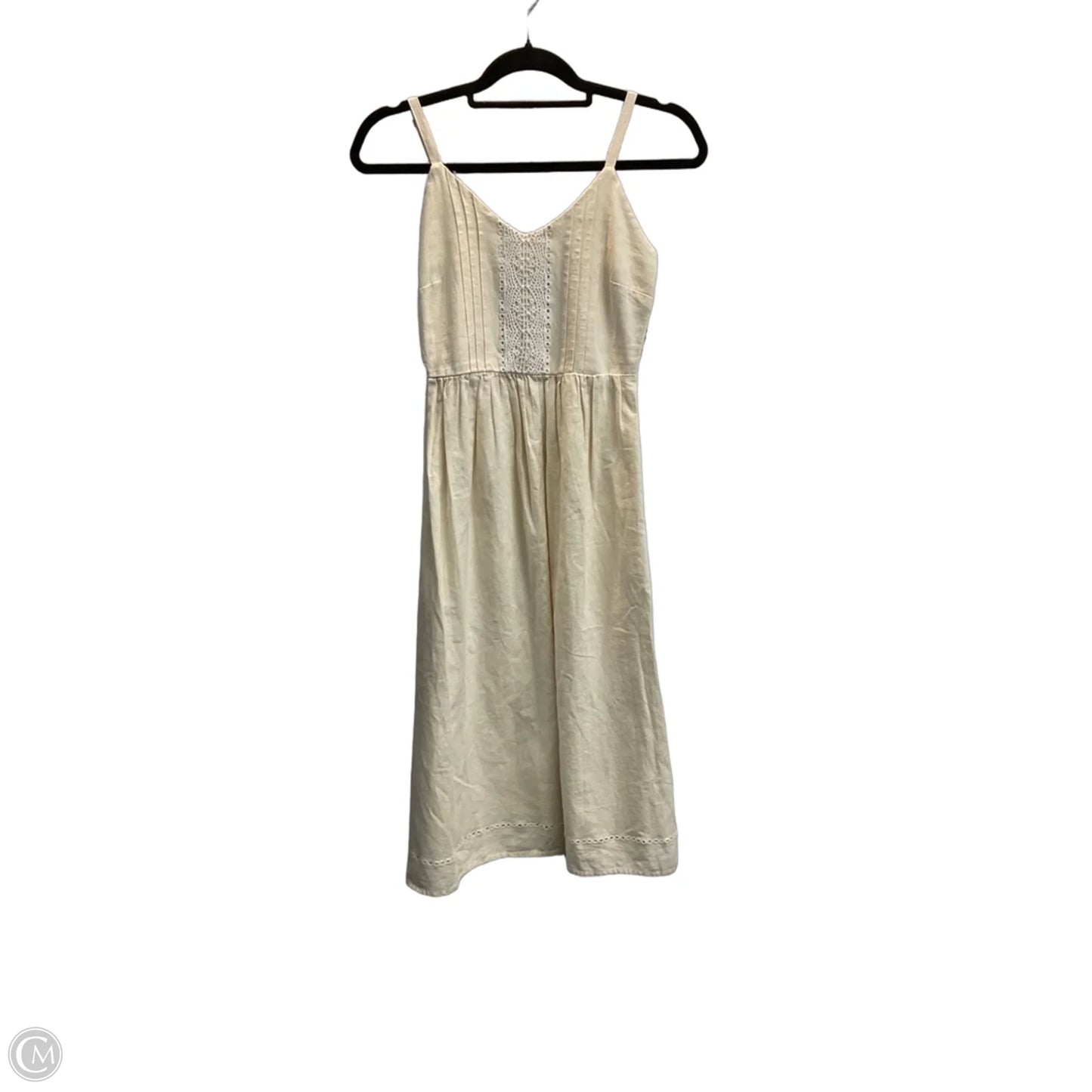 Dress Casual Midi By Old Navy In Cream, Size: Xs