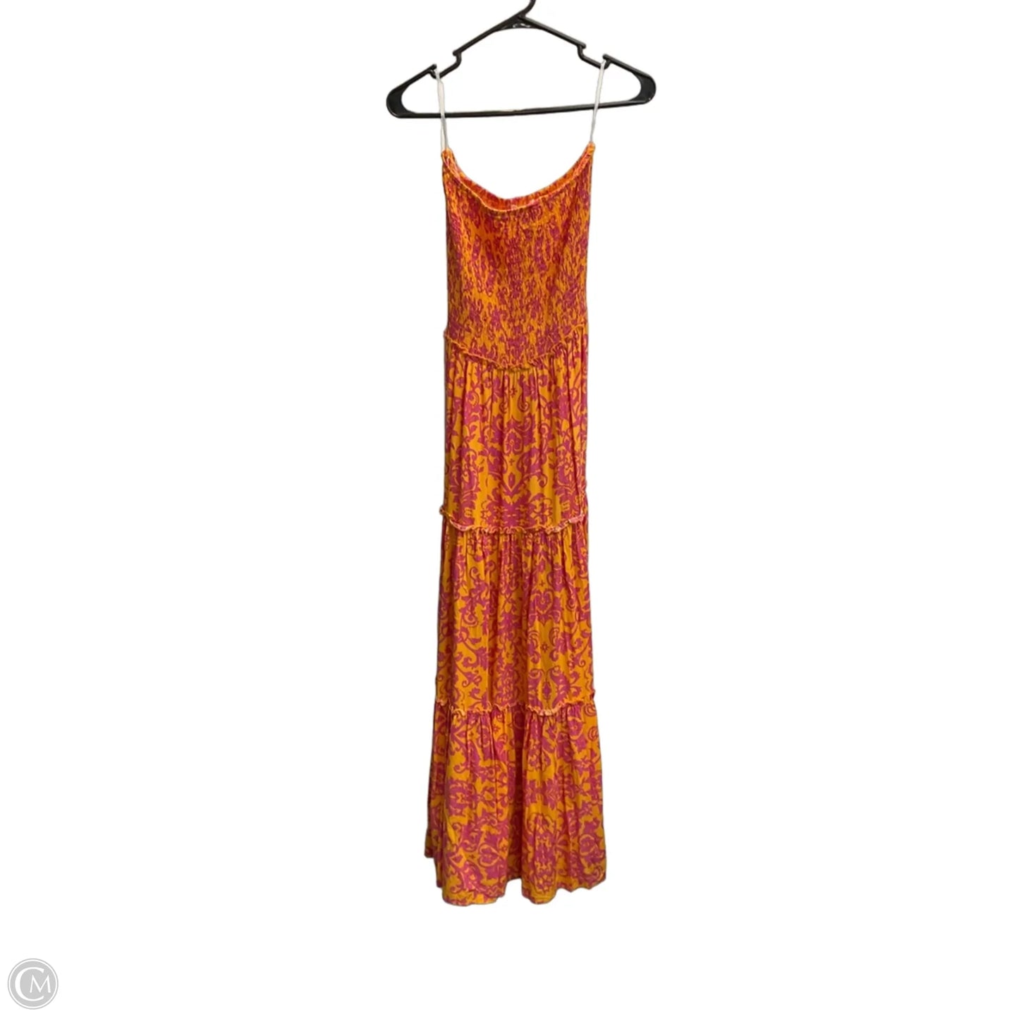 Dress Casual Maxi By Abel The Label In Orange & Pink, Size: M