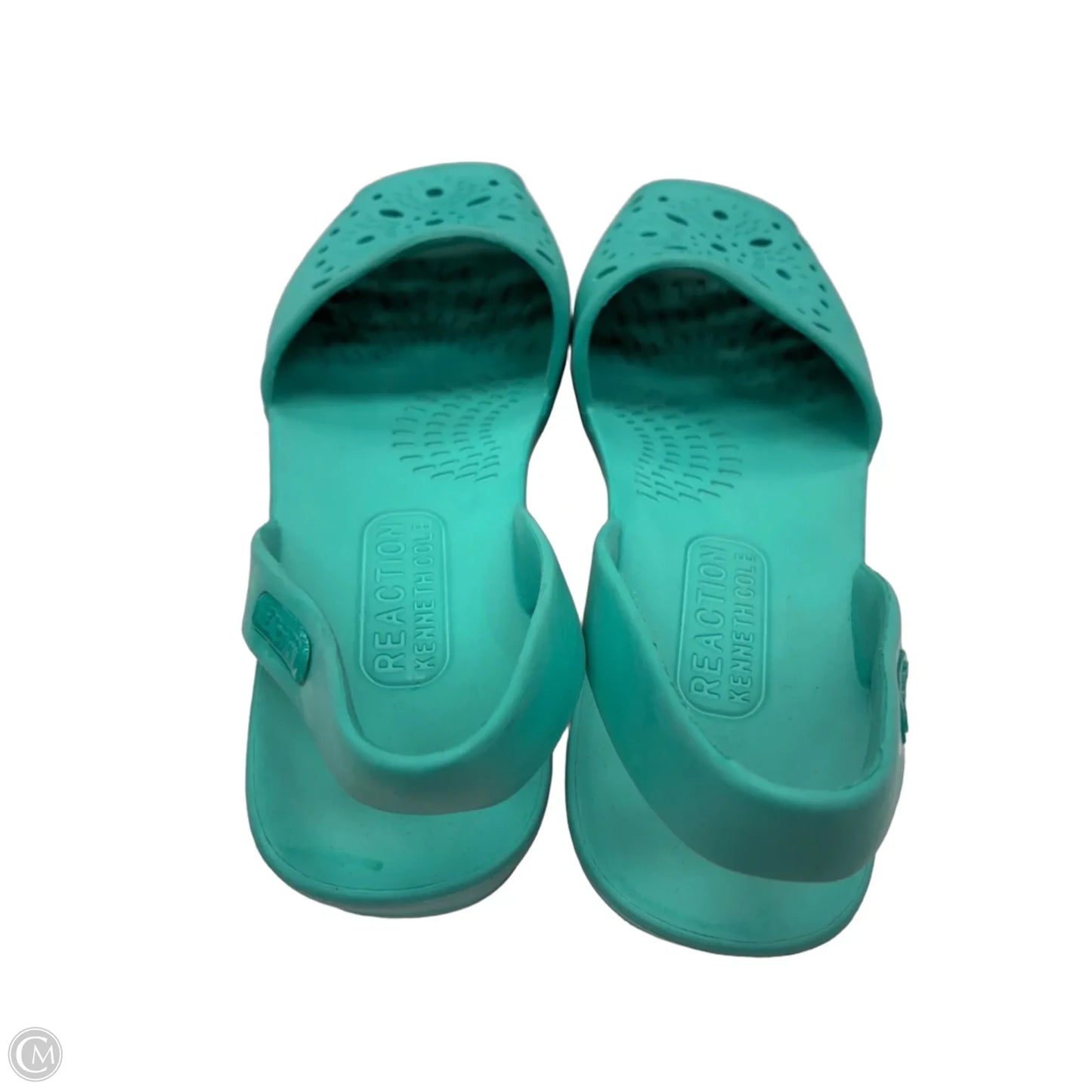 Sandals Heels Wedge By Kenneth Cole Reaction In Teal, Size: 9