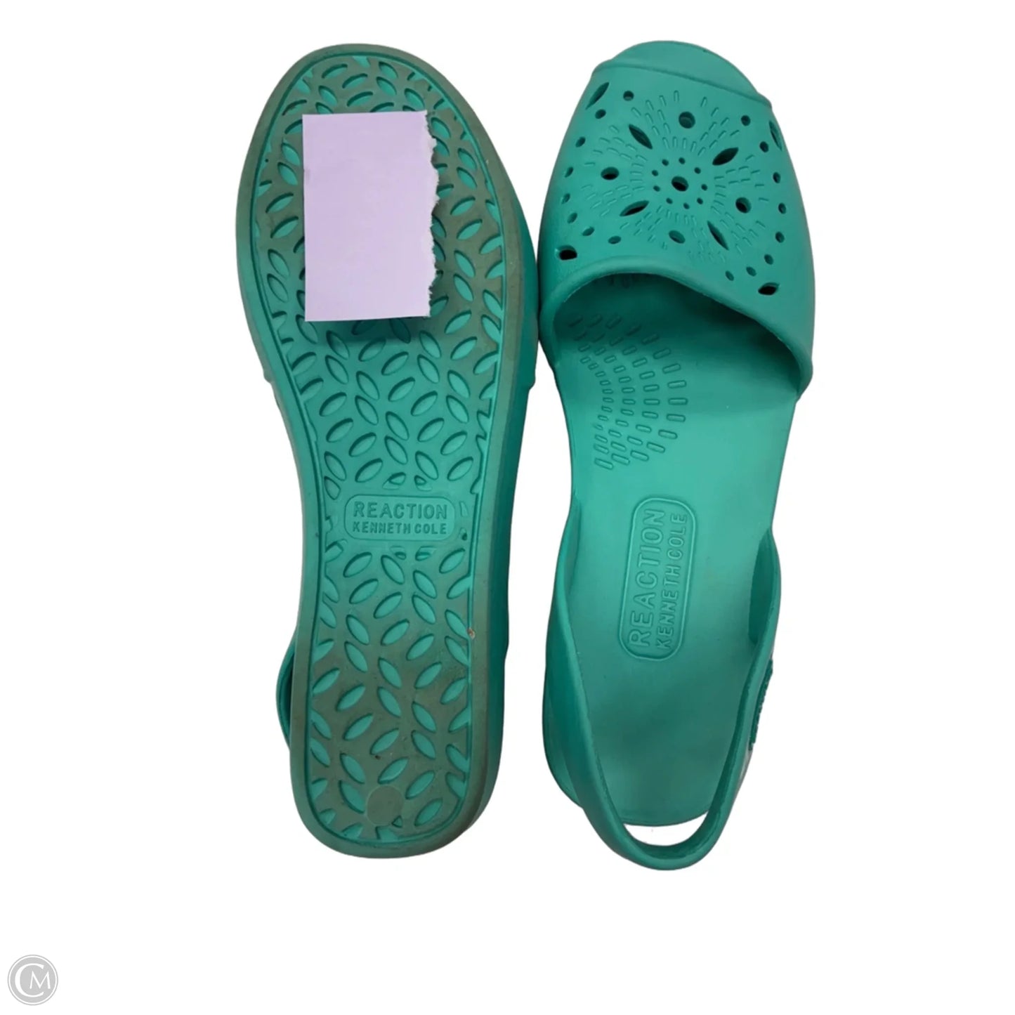 Sandals Heels Wedge By Kenneth Cole Reaction In Teal, Size: 9