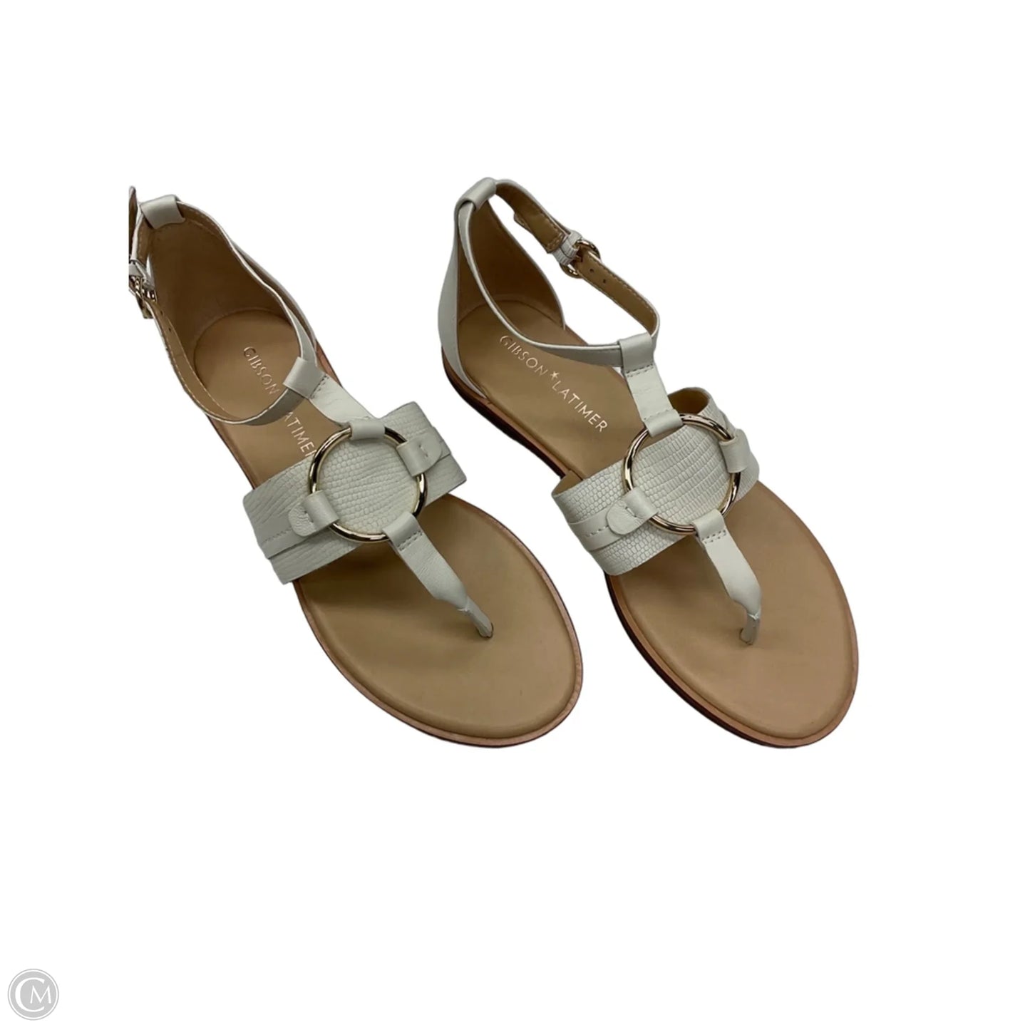 Sandals Flats By Gibson And Latimer In White, Size: 9.5