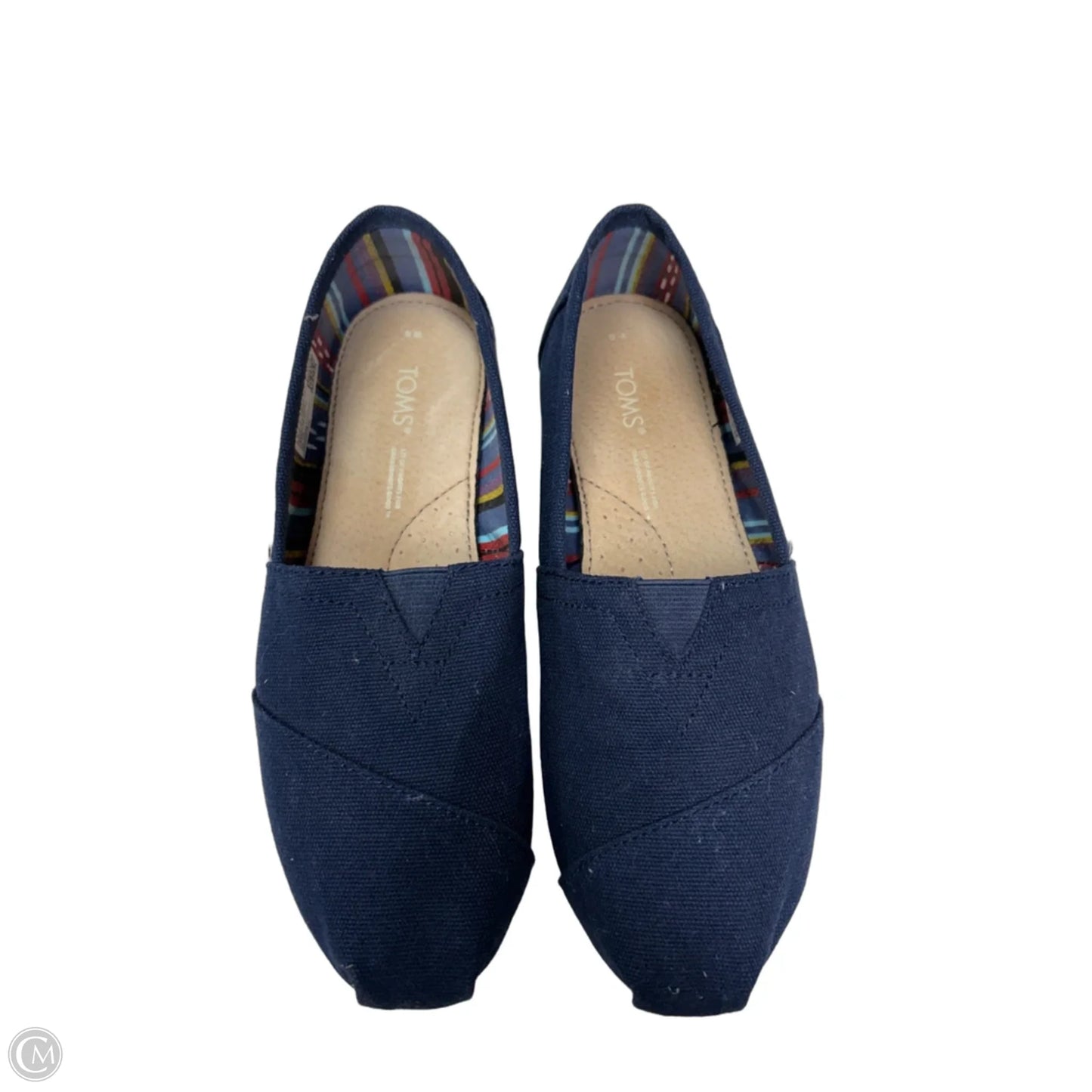 Shoes Flats By Toms In Navy, Size: 6