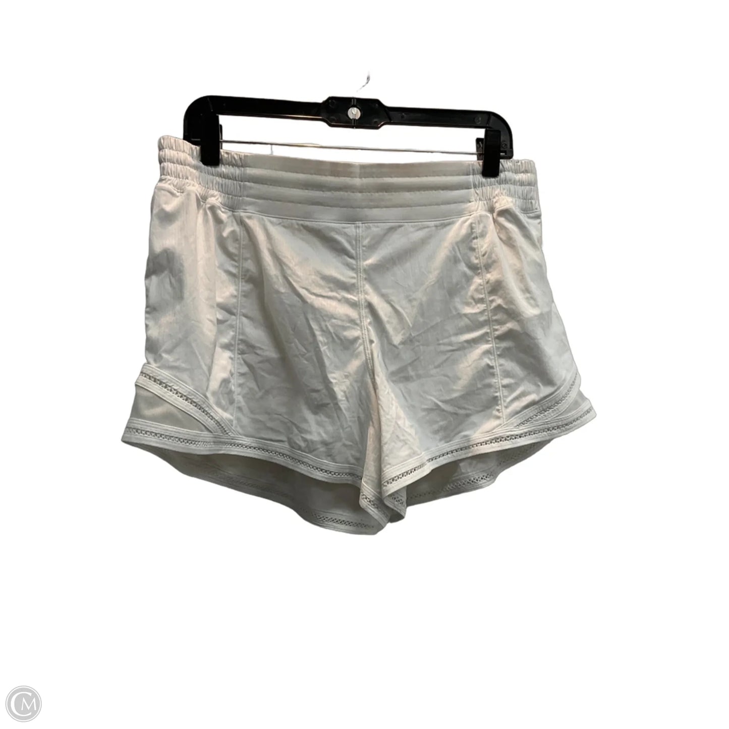 Athletic Shorts By Lululemon In White, Size: L