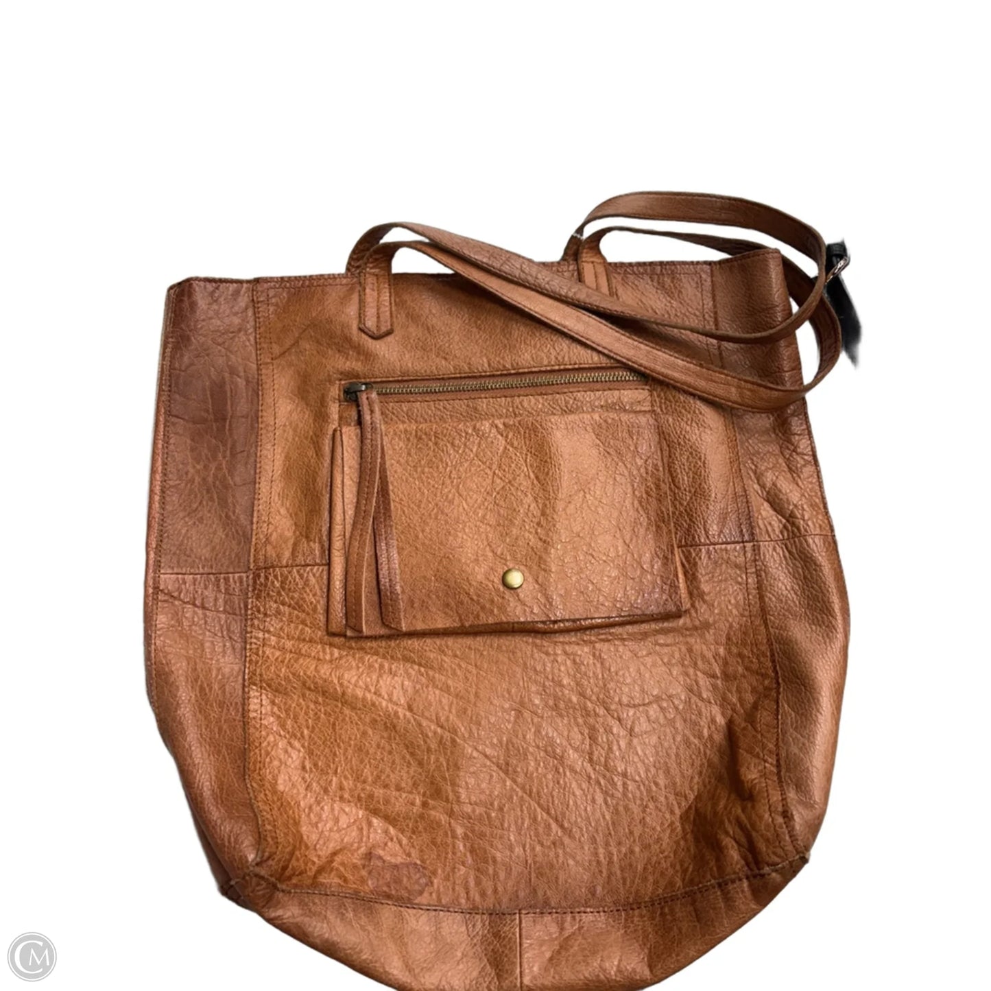 Tote Leather By Clothes Mentor, Size: Large