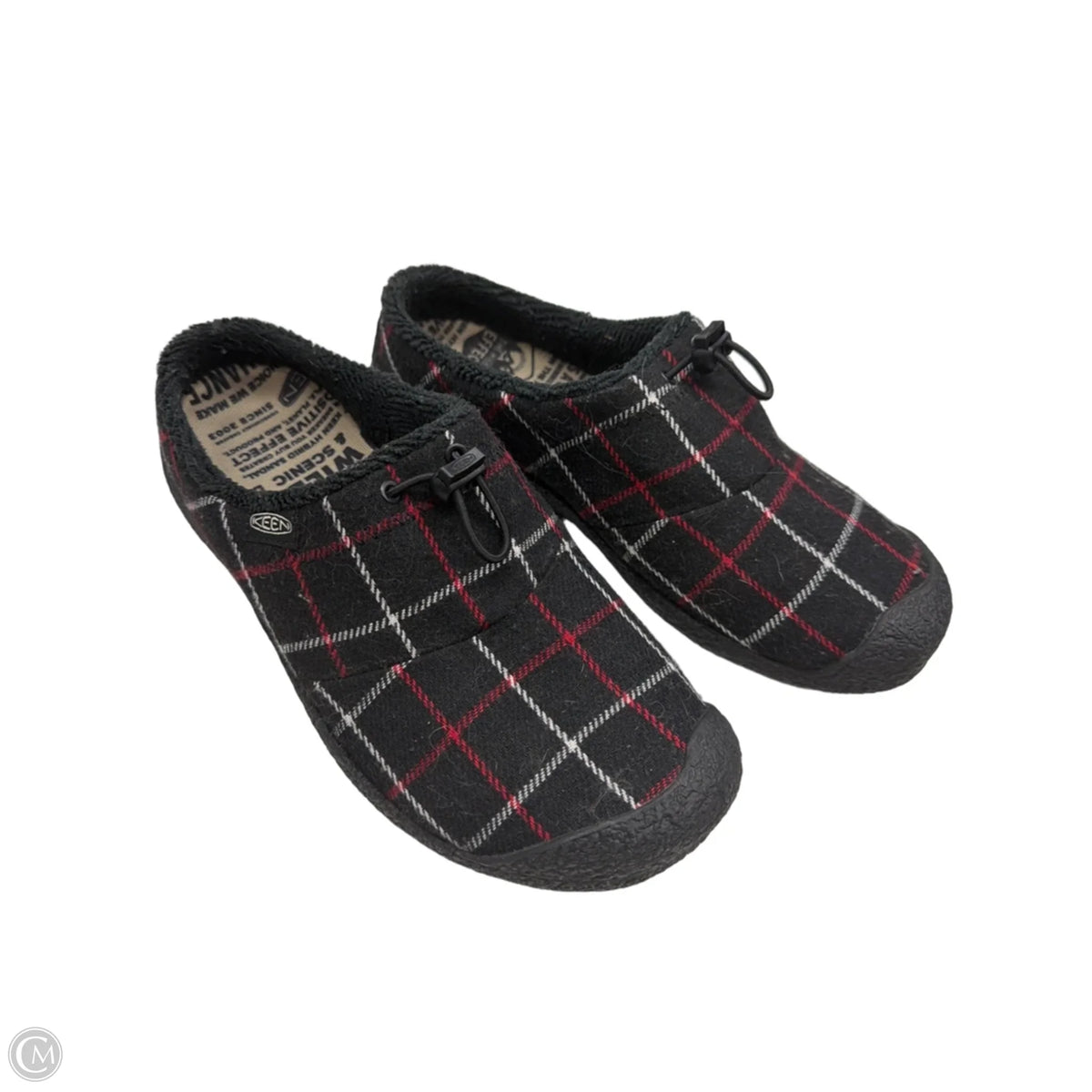 Slippers By Keen In Checkered Pattern, Size: 8