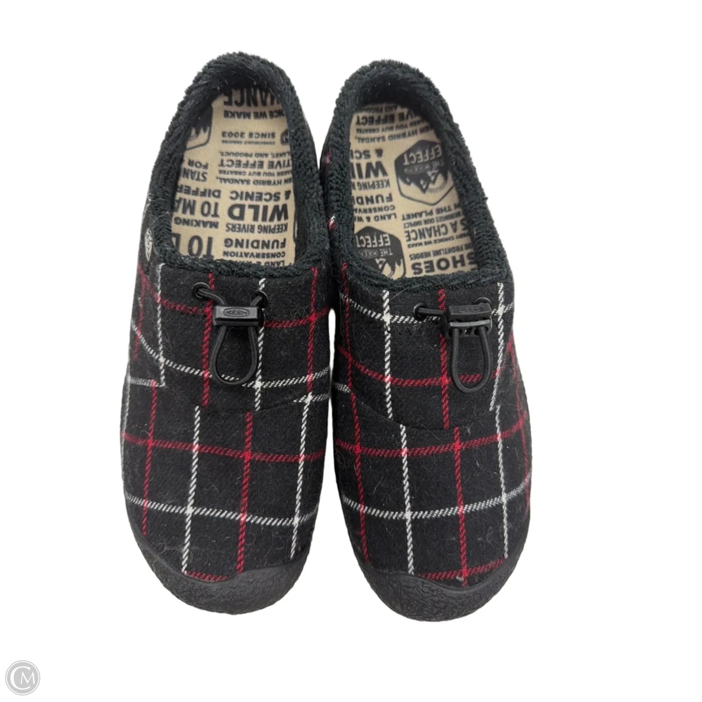 Slippers By Keen In Checkered Pattern, Size: 8