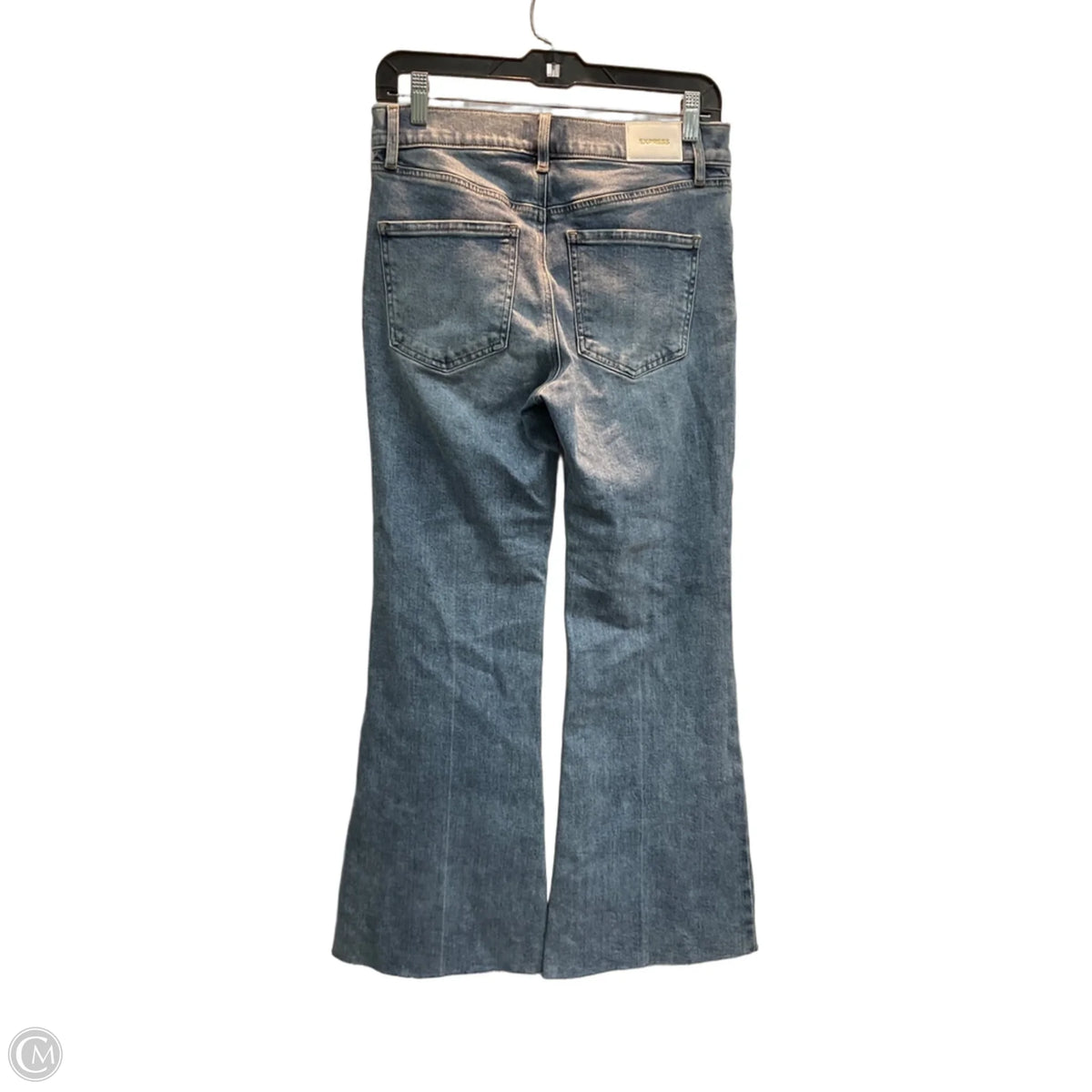 Jeans Flared By Express In Blue Denim, Size: 4p