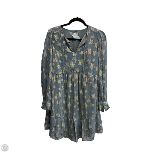 Dress Party Midi By Loft In Gold & Grey, Size: S