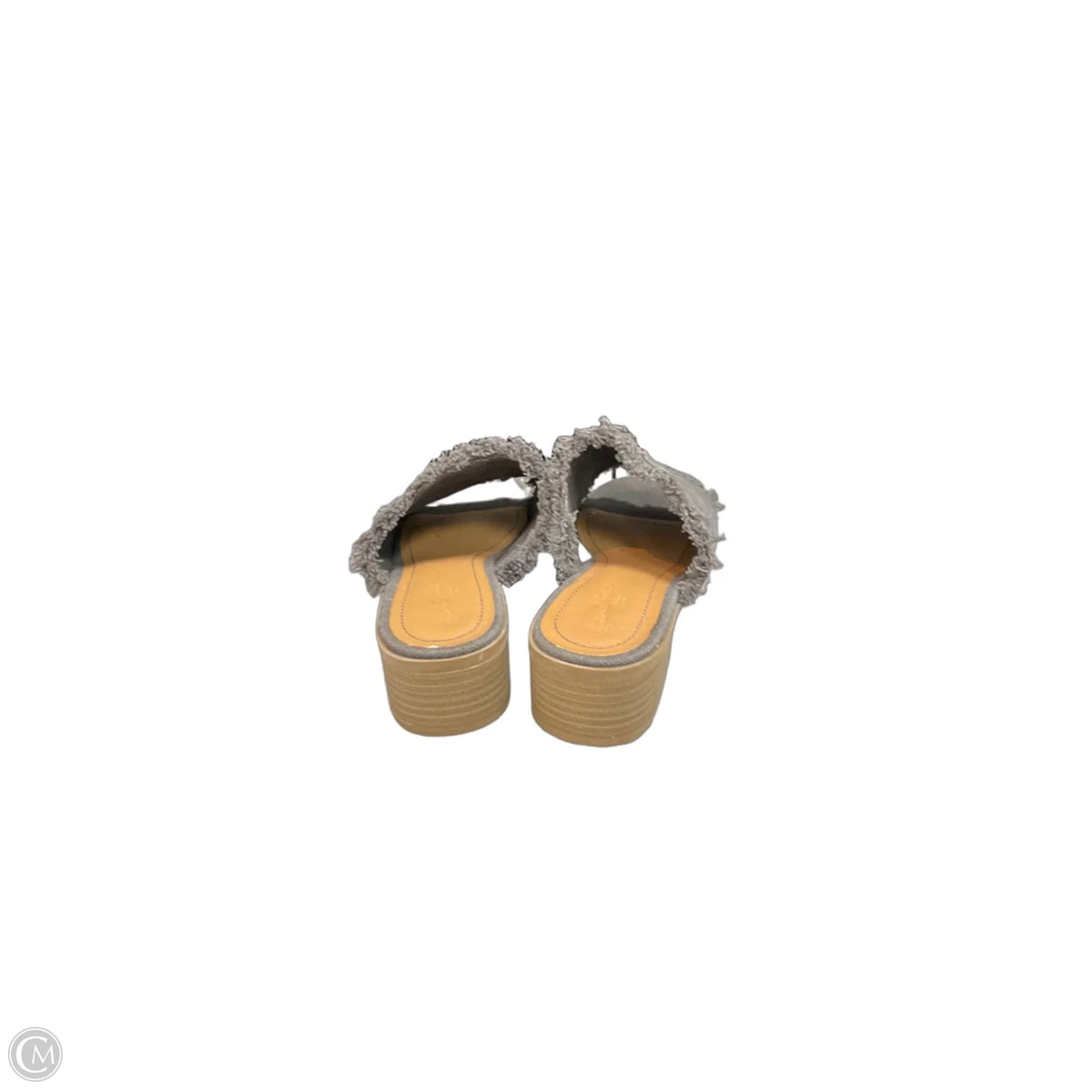 Sandals Heels Block By Universal Thread In Grey, Size: 8