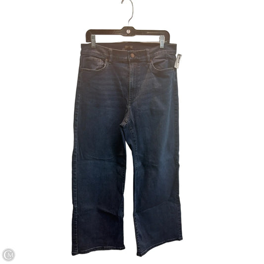 Jeans Wide Leg By Ann Taylor In Blue Denim, Size: 10