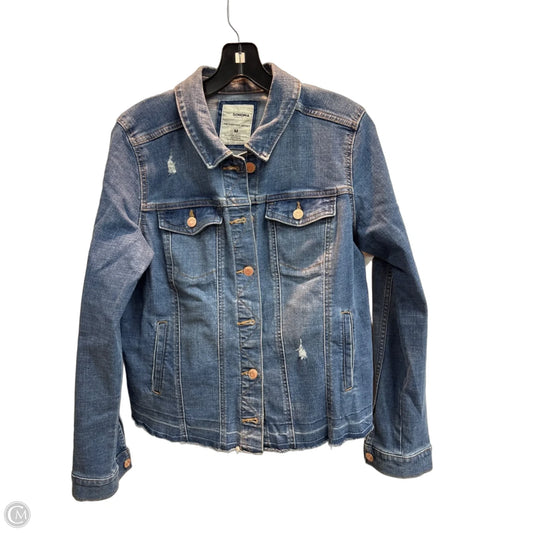 Jacket Denim By Sonoma In Blue Denim, Size: M