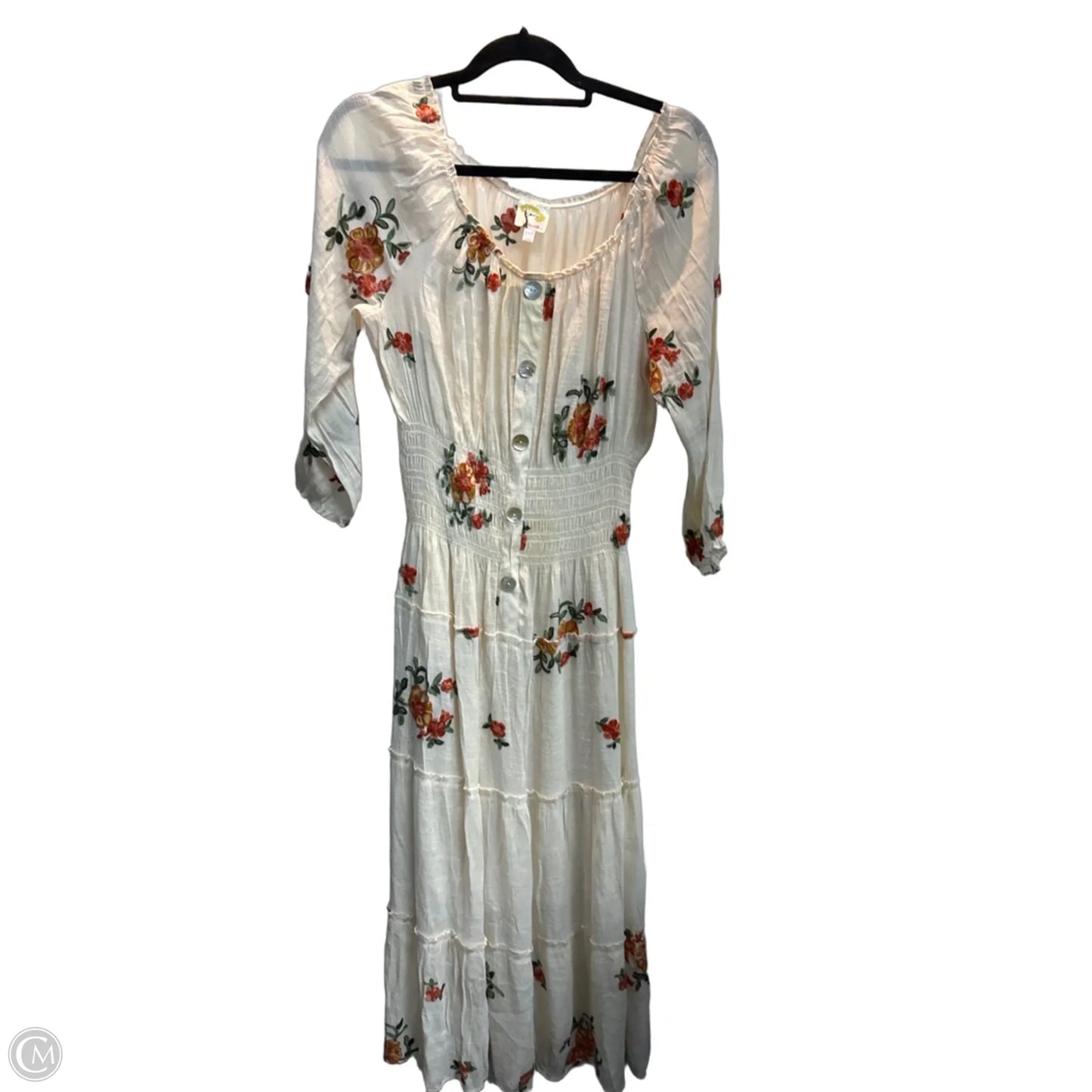 Dress Casual Maxi By Figuero & Flower In Tan, Size: Xlp