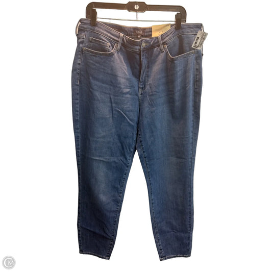Jeans Straight By Not Your Daughters Jeans In Blue Denim, Size: 16
