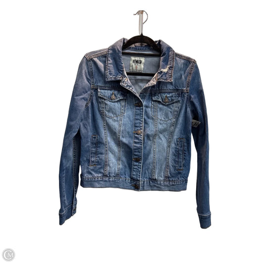 Jacket Denim By Rewash In Blue Denim, Size: L