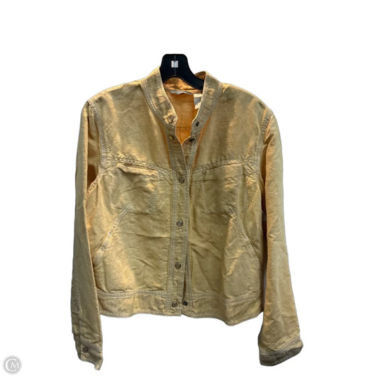 Jacket Shirt By J. Jill In Yellow, Size: M