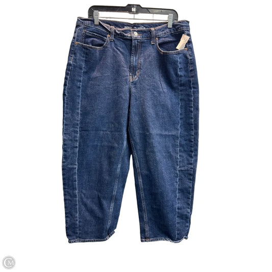 Jeans Wide Leg By Old Navy In Blue Denim, Size: 16