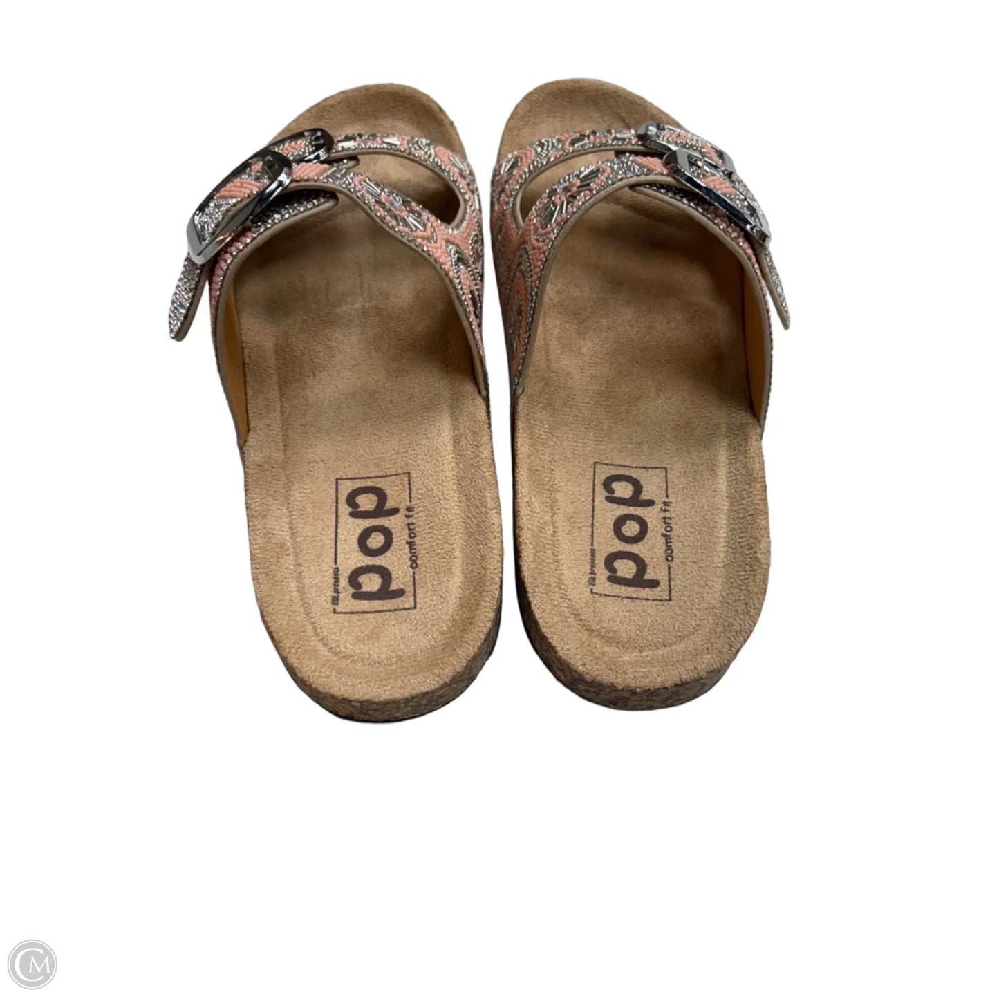 Sandals Flats By Popfit In Pink, Size: 10