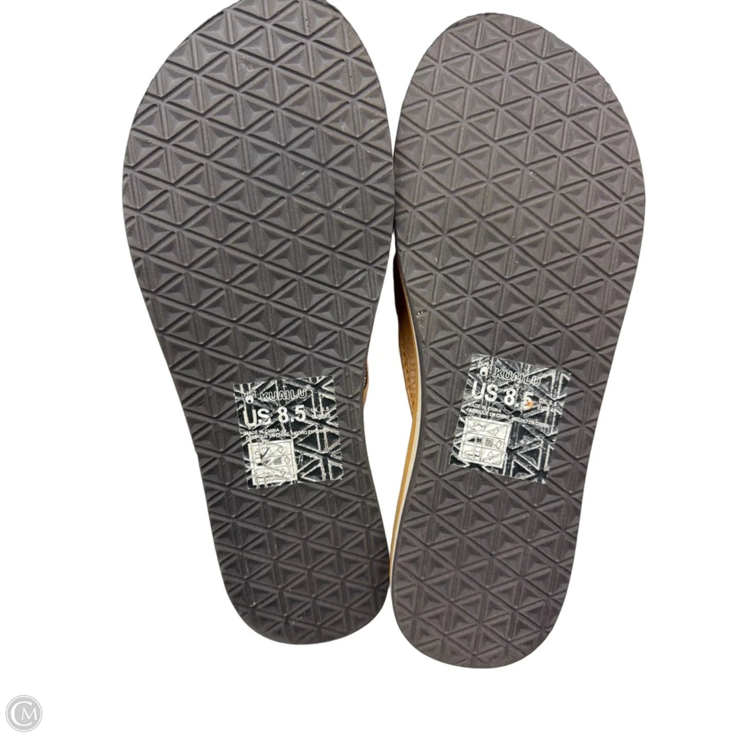 Sandals Flip Flops By Clothes Mentor In Brown, Size: 8.5