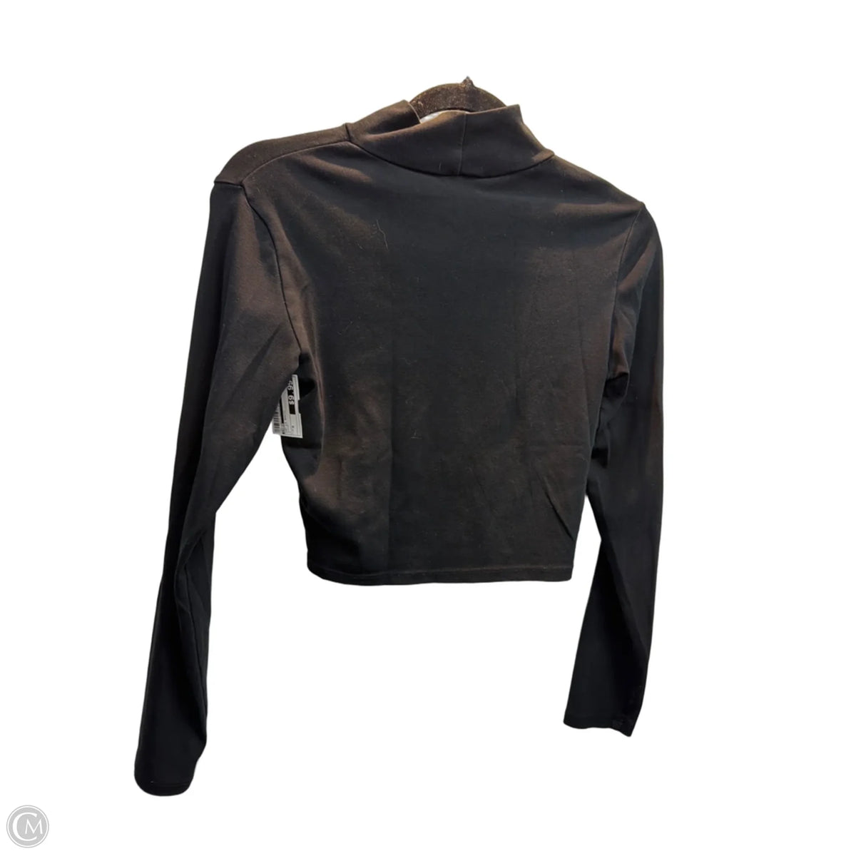 Top Long Sleeve Basic By Zara In Black, Size: M