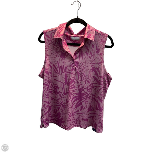Athletic Tank Top By Columbia In Pink, Size: Xl