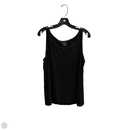 Top Sleeveless Basic By Chicos In Black, Size: L