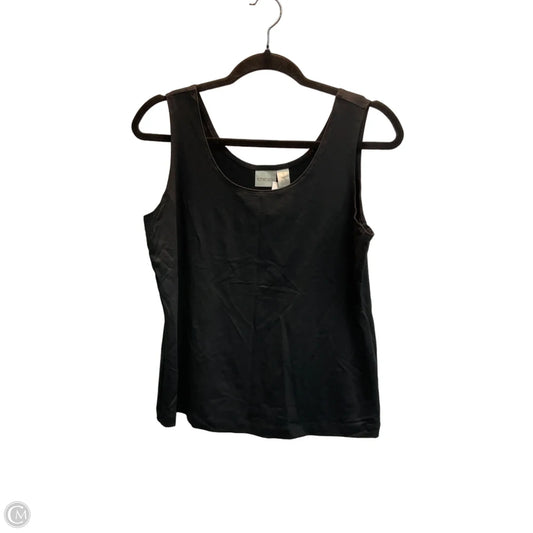 Top Sleeveless Basic By Chicos In Black, Size: L