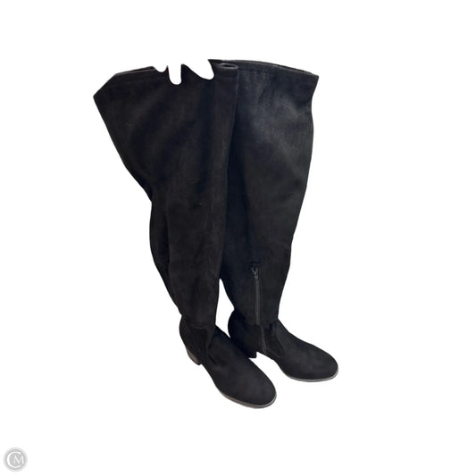 Boots Knee Heels By Natural Soul In Black, Size: 8