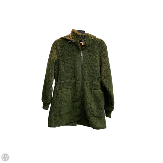 Jacket Faux Fur & Sherpa By Time And Tru In Green, Size: S