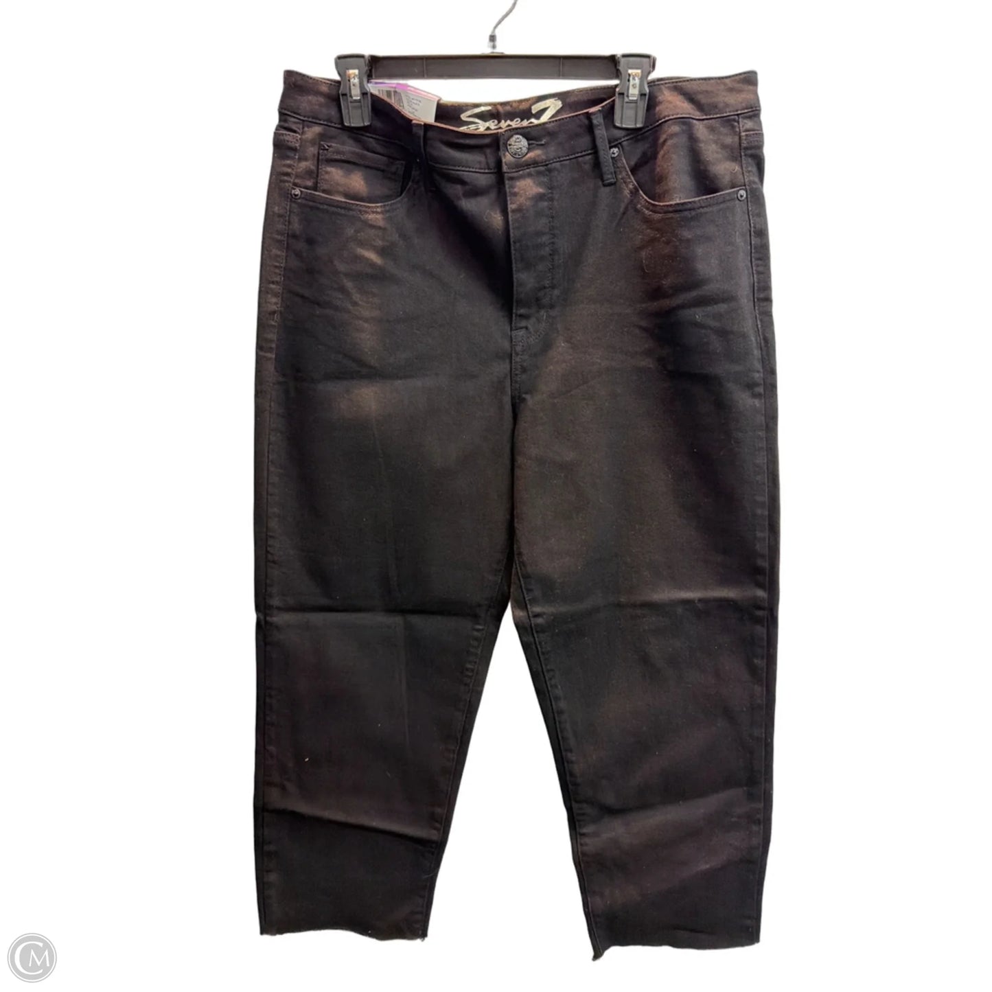 Jeans Cropped By Seven 7 In Blue, Size: 16