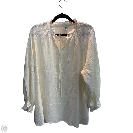 Blouse Long Sleeve By Caution To The Wind In Floral Print, Size: 1x