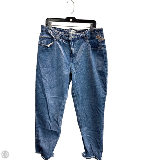 Jeans Straight By Abercrombie And Fitch In Blue Denim, Size: 18