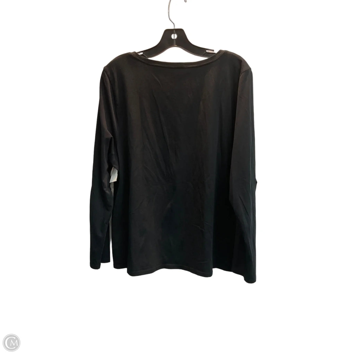 Top Long Sleeve Basic By Pure Jill In Black, Size: Xl