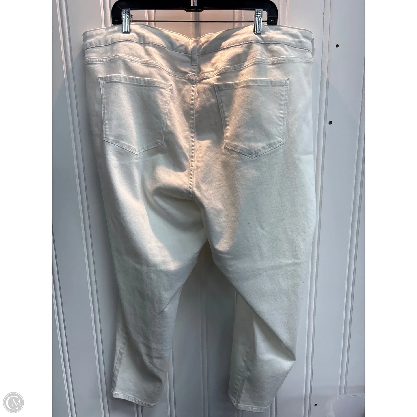 Jeans Cropped By Ana In White Denim, Size: 24