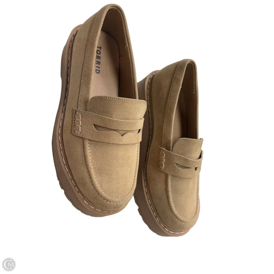 Shoes Heels Platform By Torrid In Tan, Size: 7