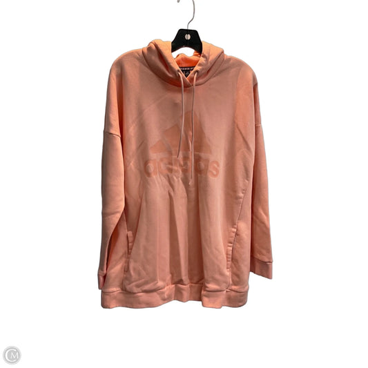 Sweatshirt Hoodie By Adidas In Orange, Size: Xl